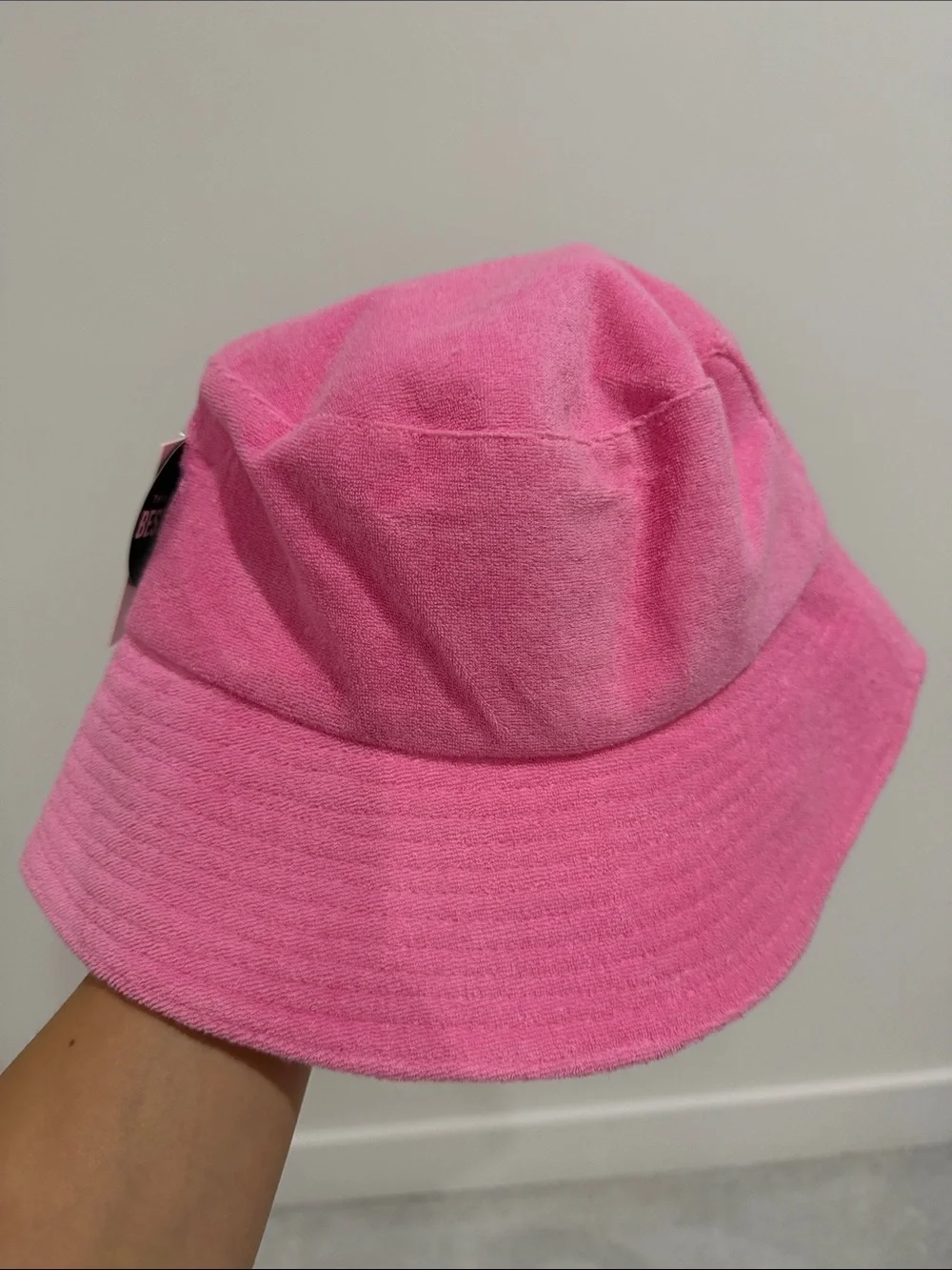 Forever 21 Bright Pink Terry Bucket Hat
